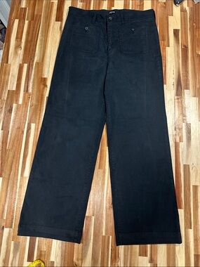 J. Crew Black Wide-Leg Jeans 573